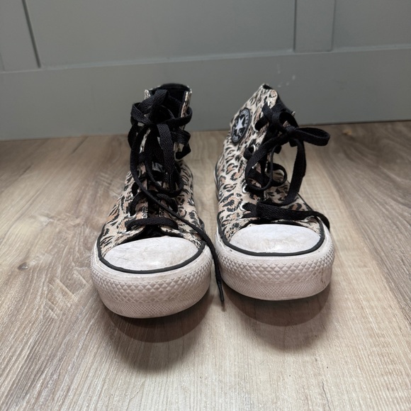 Converse chuck taylor all star EVA platform leopard cat print junior‎ size 4 - Picture 2 of 5